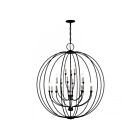 Livex Lighting 46991-04 19-Lumières 760W Noir et nickel brossé Lustre