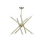 Livex Lighting 47006-01 10-Lumières 600W Laiton antique Lustre