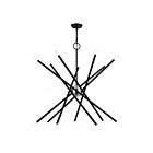 Livex Lighting 47009-04 14-Lumières 560W Noir et Nickel brossé Lustre