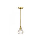 Livex Lighting 47071-08 Brussels 1-Lumière 60W Laiton naturel Suspendu