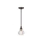 Livex Lighting 47071-46 Brussels 1-Lumière 60W Chrome noir Suspendu