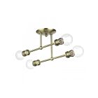 Livex Lighting 47176-01 4-Lumières 160W Laiton antique Plafonnier semi encastré