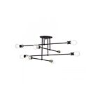 Livex Lighting 47179-07 8-Lumières 320W Noir et nickel brossé Plafonnier semi encastré