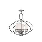 Livex Lighting 4724-91 Westfield 4-lumières 240W Nickel brossé Lustre