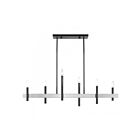Livex Lighting 49336-46 6-Lumières 360W Noir et nickel brossé Lustre