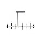 Livex Lighting 49338-04 8-Lumières 480W Noir et nickel brossé Lustre