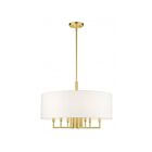 Livex Lighting 49376-12 Meridian 7-Lumières  Laiton satiné Suspendu