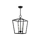 Livex Lighting 49433-04 Devonshire 3-lumières 180W Noir avec accents en nickel brossé Lustre