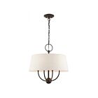 Livex Lighting 49444-92 Cartwright 4-Lumières 240W Bronze anglais Suspendu