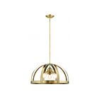 Livex Lighting 49645-01 Stoneridge 5-Lumières 300W Laiton antique avec accents en laiton satiné Suspendu