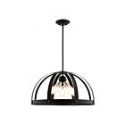 Livex Lighting 49645-14 Stoneridge 5-Lumières 300W Noir texturé avec accents en nickel brossé Suspendu