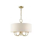 Livex Lighting 49805-01 Blossom 5-Lumières 300W Laiton antique Suspendu
