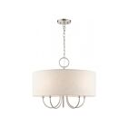 Livex Lighting 49805-91 Blossom 5-Lumières 300W Nickel brossé Suspendu
