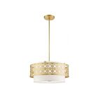 Livex Lighting 49865-33 Calinda 4-Lumières 240W Or doux Suspendu