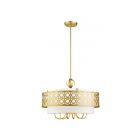 Livex Lighting 49866-33 Calinda 7-Lumières  Or doux Cabriolet Suspendu