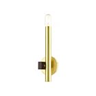 Livex Lighting Helsinki 49991-12 60W 1-Lumière Laiton satiné avec accents de bronze Applique Murale