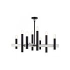 Livex Lighting 49996-04 8-Lumières 480W Noir et nickel brossé Lustre