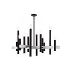 Livex Lighting 49997-04 12-Lumières 720W Noir et nickel brossé Lustre