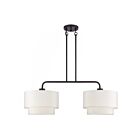 Livex Lighting 50302-07 2-Lumières 120W Bronze et laiton antique Lustre