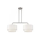 Livex Lighting 50302-91 2-Lumières 120W Nickel brossé Lustre