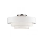 Livex Lighting 50309-91 5-Lumières 200W Nickel brossé Plafonnier semi encastré