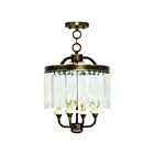 Livex Lighting 50543-64 Ashton 4-lumières 240W Bronze Palacial appliqué à la main Convertible Plafonnier semi encastré ou Lustre
