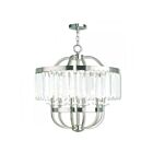 Livex Lighting 50546-91 Ashton 6-lumières 360W Nickel brossé Lustre