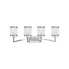 Livex Lighting 50564-91 Grammercy 4-Lights 240W Nickel brossé Luminaire de vanité