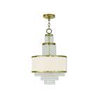 Livex Lighting 50784-28 Prescott 3-lumières 180W Or d'hiver appliqué à la main Lustre