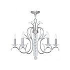 Livex Lighting 51005-91 Serafina 5-lumières 300W Nickel brossé Lustre