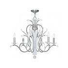 Livex Lighting 51006-91 Serafina 6-lumières 360W Nickel brossé Lustre