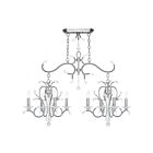 Livex Lighting 51007-91 Serafina 8-lumières 480W Nickel brossé Lustre