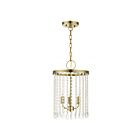 Livex Lighting 51060-01 Elizabeth 3-Lumières 180W Laiton antique Suspendu