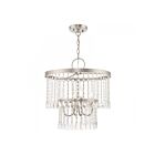 Livex Lighting 51064-91 Elizabeth 4-Lumières 240W Nickel brossé Suspendu