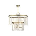Livex Lighting 51065-01 Elizabeth 5-Lumières 300W Laiton antique Suspendu