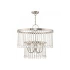 Livex Lighting 51065-91 Elizabeth 5-Lumières 300W Nickel brossé Suspendu