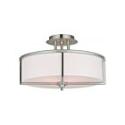 Livex Lighting Wesley 51074-91 3-Lumières 180W Luminaire de plafond