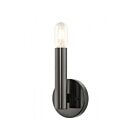 Livex Lighting Copenhagen 51131-46 60W 1-Lumière Chromé noir Applique Murale