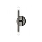 Livex Lighting Copenhagen 51172-46 120W 2-Lumières Chromé noir Applique Murale