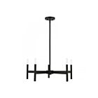 Livex Lighting 51175-04 5-Lumières 300W Noir et Nickel brossé Lustre