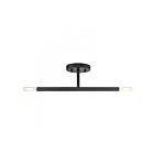 Livex Lighting Copenhagen 51179-04 2-Lumières 120W Noir Plafonnier Semi Encastré
