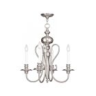 Livex Lighting 5164-91 Caldwell 4-lumières 240W Nickel brossé Lustre