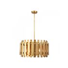Livex Lighting 52048-08 Greenwich 5-Lumières 290W Laiton naturel Suspendu