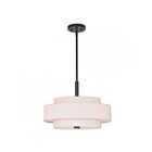 Livex Lighting 52137-92 Monroe 4-Lumières 240W Bronze anglais Cabriolet Suspendu