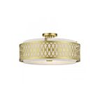 Livex Lighting 53433-33 4-Lumières 160W Or doux Plafonnier semi encastré