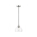 Livex Lighting 53641-91 Glendon 1-lumière 60W Nickel brossé avec accents chromés polis Lustre
