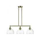Livex Lighting 53643-01 Glendon 3-lumières 180W Laiton antique Lustre