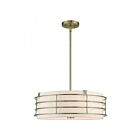 Livex Lighting 55114-01 Blanchard 4-lumières 240W Laiton antique Lustre