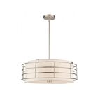 Livex Lighting 55115-91 Blanchard 5-Lumières 300W Nickel brossé Suspendu