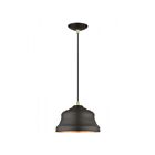 Livex Lighting 55902-07 Endicott 1-Lumière 60W Bronze avec accents en laiton antique Suspendu